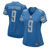 Matthew Stafford #9 Detroit Lions Women's Blue/White 2017 Game Jersey