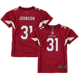 David Johnson #31 Arizona Cardinals Girls Youth Cardinal Game Jersey