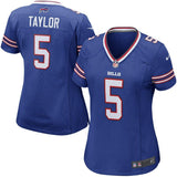 Tyrod Taylor #5 Buffalo Bills Women's Royal Game Jersey