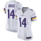 Stefon Diggs #14 Minnesota Vikings Women's White/Purple Game Jersey