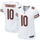 Mitchell Trubisky #10 Chicago Bears Women's White Game Jersey
