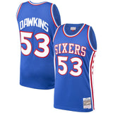 Darryl Dawkins #53 Philadelphia 76ers Royal 1976-77 Hardwood Classics Mens Swingman Jersey