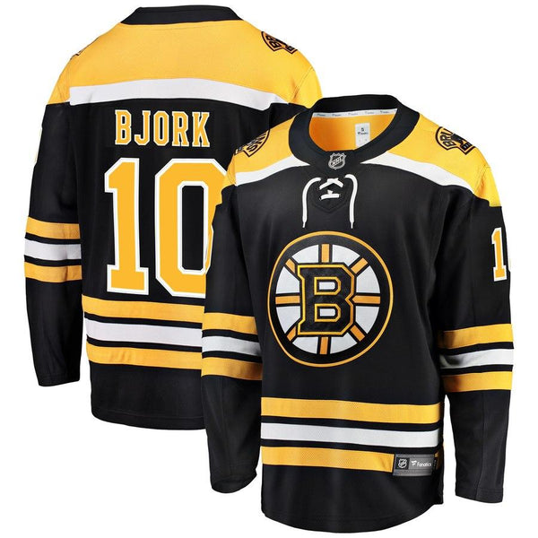 Fanatics Branded Anders Bjork Boston Bruins Black Home Breakaway Player Jersey