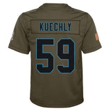 Luke Kuechly #59 Carolina Panthers Youth Olive Salute to Service Game Jersey