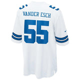 Leighton Vander #55 Esch Dallas Cowboys Youth White/Navy Game Jersey