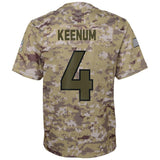 Case Keenum #4 Denver Broncos Youth Camo Salute to Service Game Jersey