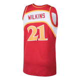 Dominique Wilkins #21 Atlanta Hawks Red 1986-87 Hardwood Classics Mens Swingman Jersey