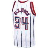 Hakeem Olajuwon #34 Houston Rockets Navy/Red 1996-97 Hardwood Classics Mens Swingman Jersey