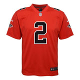 Matt Ryan #2 Atlanta Falcons Youth Red Color Rush Game Jersey