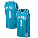 Muggsy Bogues Charlotte Hornets Teal 1992-93 Hardwood Classics Mens Swingman Jersey