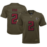 Matt Ryan #2 Atlanta Falcons Youth Olive Salute to Service Game Jersey