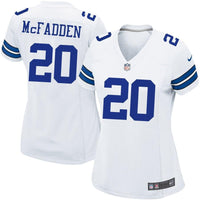 Darren McFadden #20 Dallas Cowboys Women's White Game Jersey