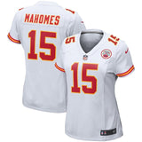 Patrick Mahomes #15 Kansas City Chiefs Women's White Player Game Jersey