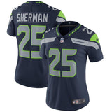 Richard Sherman #25 Seattle Seahawks Women's College Navy Vapor Untouchable