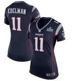 Julian Edelman #11 New England Patriots Women's Navy Super Bowl LIII Bound Game Jersey