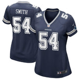Jaylon Smith #54 Dallas Cowboys Women's Navy Game Jersey