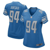 Ziggy Ansah #94 Detroit Lions Women's Blue 2017 Game Jersey