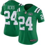 Darrelle Revis #24 New York Jets Women's Green Color Rush Limited Jersey