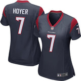 Brian Hoyer #7 Houston Texans Women's Navy Game Jersey