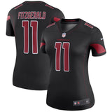Larry Fitzgerald #11 Arizona Cardinals Women's Black Color Rush Legend Jersey