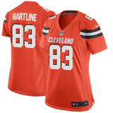 Brian Hartline #83 Cleveland Browns Women's Orange Game