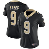 Drew Brees #9 New Orleans Saints Women's Black Vapor Untouchable Limited Player Jersey