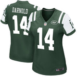 Sam Darnold #14 New York Jets Women's Green Game Jersey