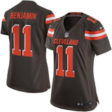 Travis Benjamin #11 Cleveland Browns Women's Brown Game Jersey