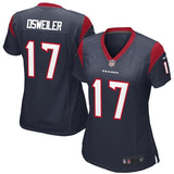 Brock Osweiler #17 Houston Texans Women's Navy Game Jersey