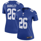 Saquon Barkley #26 New York Giants Women's Royal Legend Jersey