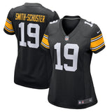JuJu Smith-Schuster #19 Pittsburgh Steelers Women's Black Alternate Game Jersey