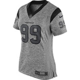 J.J. Watt #99 Houston Texans Women's Gray Gridiron Gray Limited Jersey