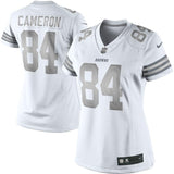 Jordan Cameron #84 Cleveland Browns Historic Logo Women's White Platinum